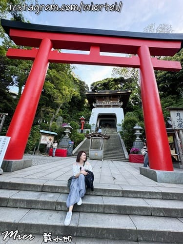 日本 東京Tokyo 人手一片 比臉還大的江之島名產現烤